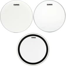 Evans 22" Bass and 14" Snare Drum Head Bundle