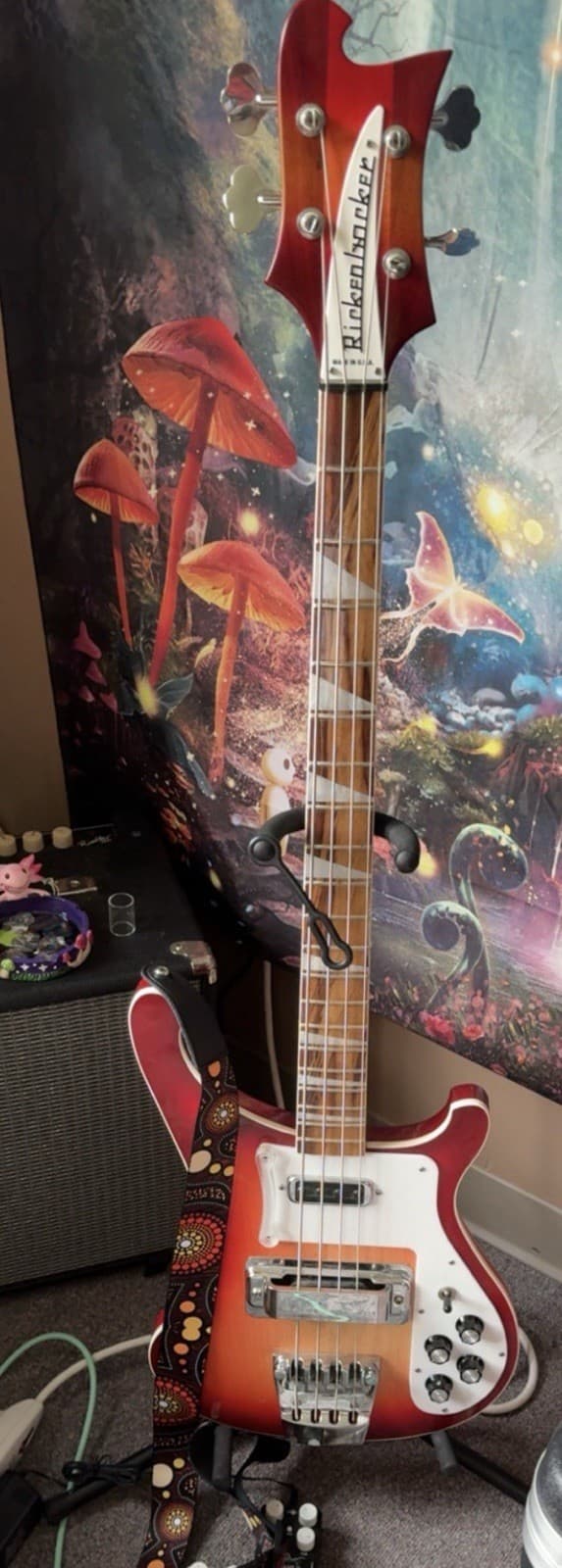 Rickenbacker 4003 Electric Bass Guitar 4-String Fireglo with shedua neck