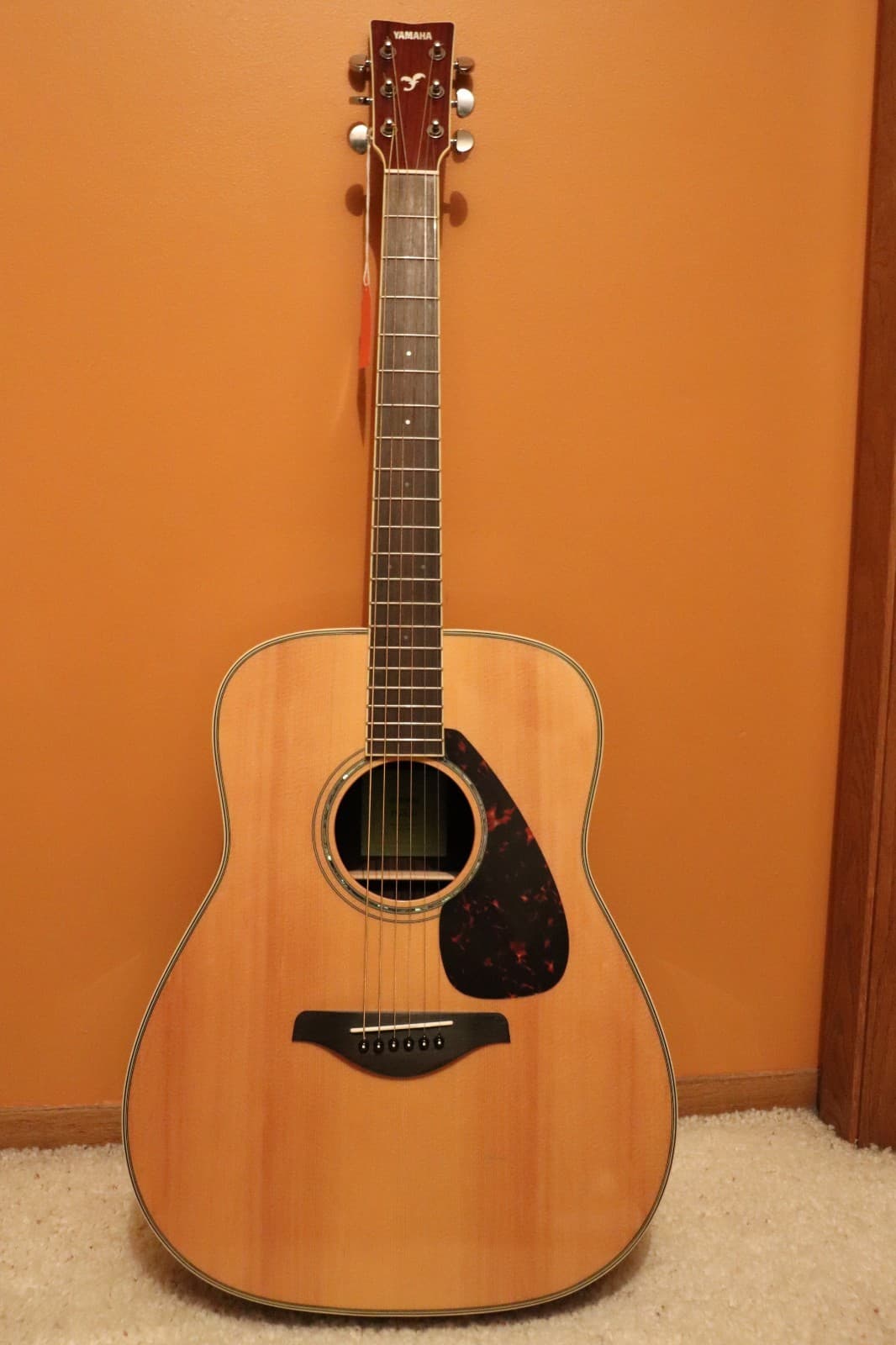 Yamaha FG830 Solid Spruce Top Dreadnought Acoustic Guitar Natural