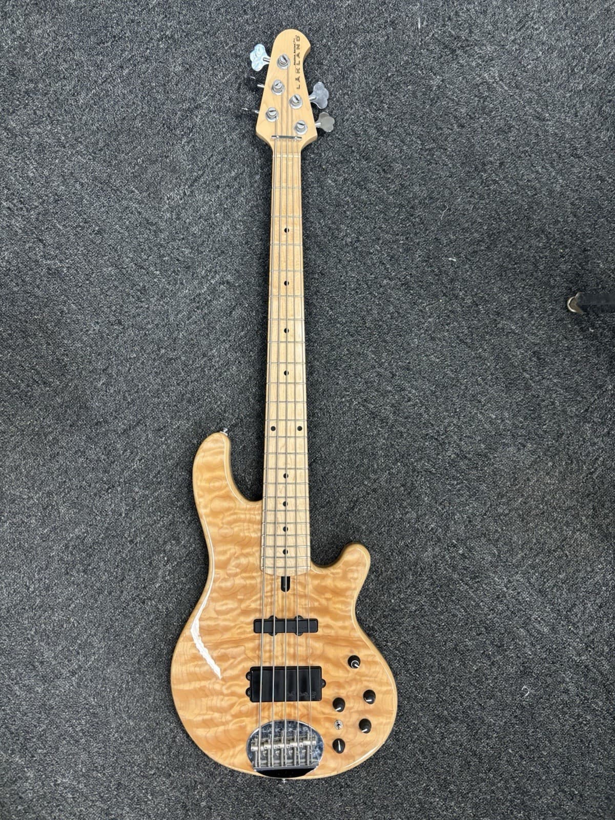 Lakland Skyline Series 55-94 Natural 5-String Electric Bass Guitar Ash Maple