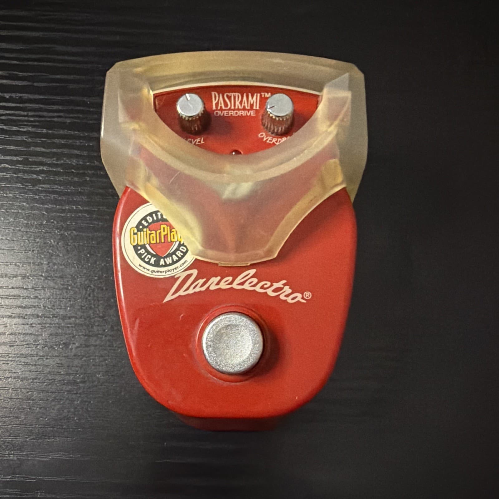 Vintage Danelectro Pastrami Overdrive Guitar Effects Pedal Red 9V Mini Stompbox