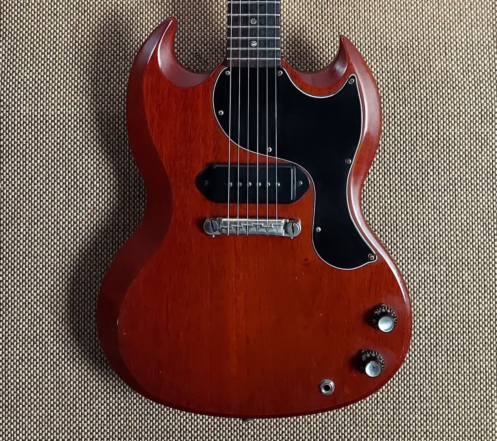 Gibson SG Junior 1965 100% Original Wide Nut RARE Non-Trem Version (327)