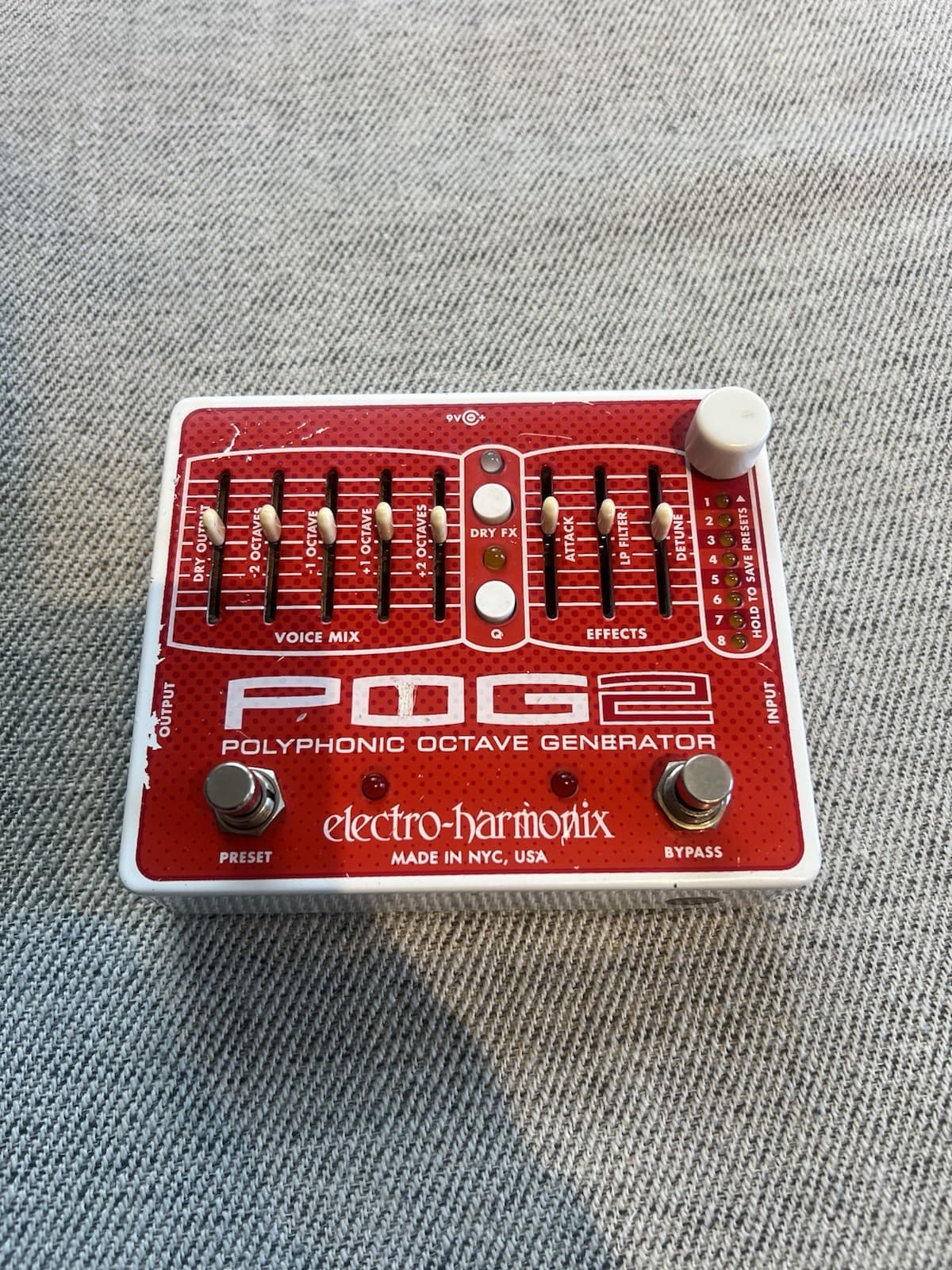 Electro-Harmonix POG2 Octave Guitar Effect Pedal