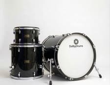 Dolby Electronic 3pc Drum Set 20” Bass Black Sparkle for Roland Alesis