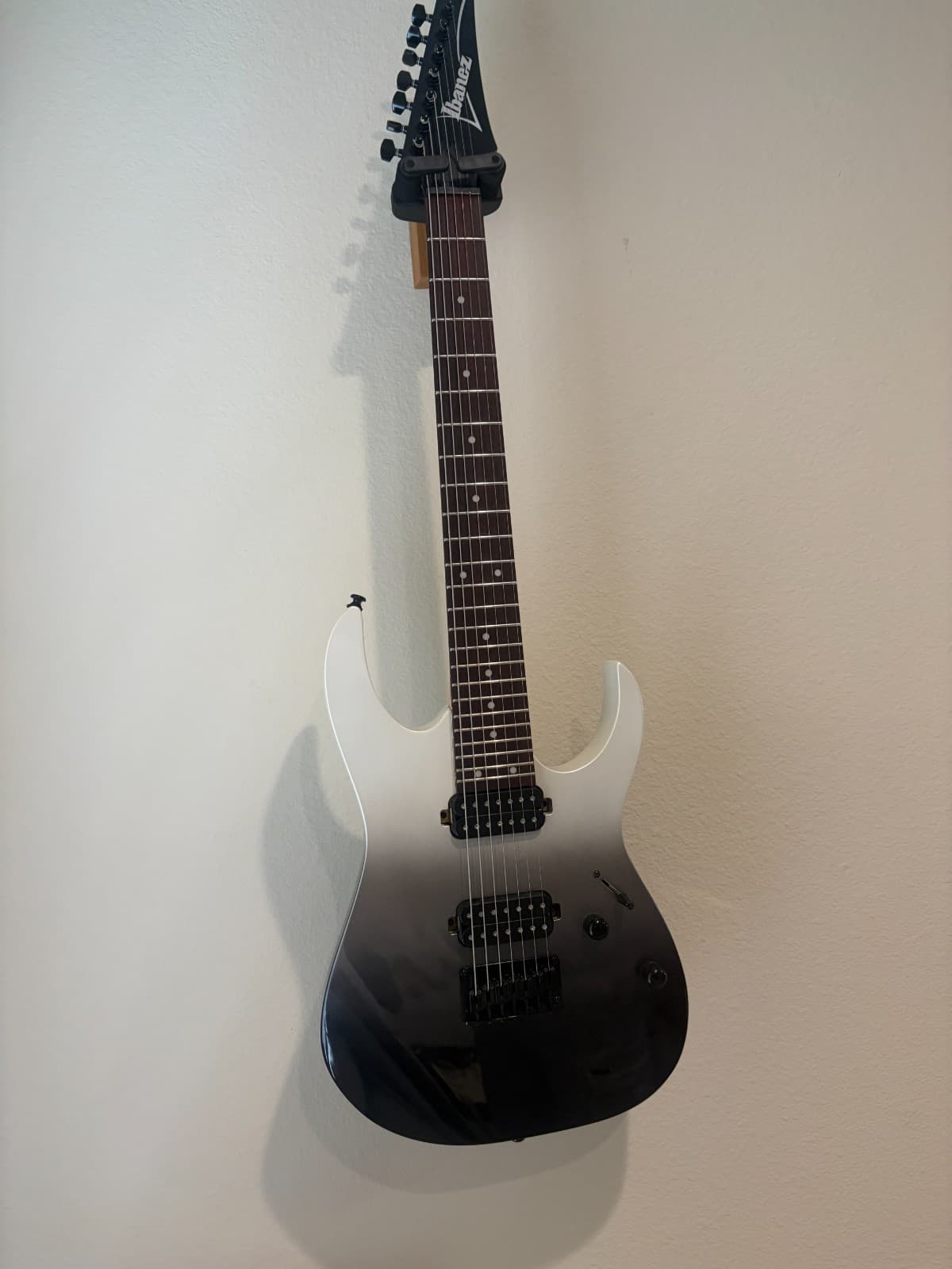 Ibanez RG7421 PFM 7 STRING Electric Guitar Pearl Black Fade Metallic