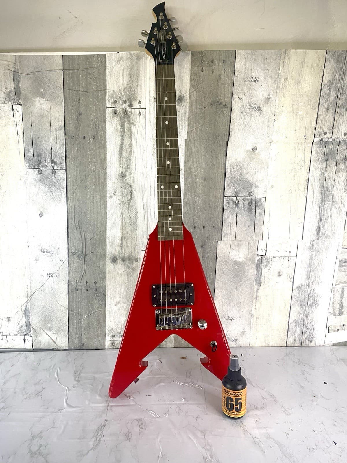 First Act ME279 Flying V Solid Body Electric Guitar Red Kids Guitar