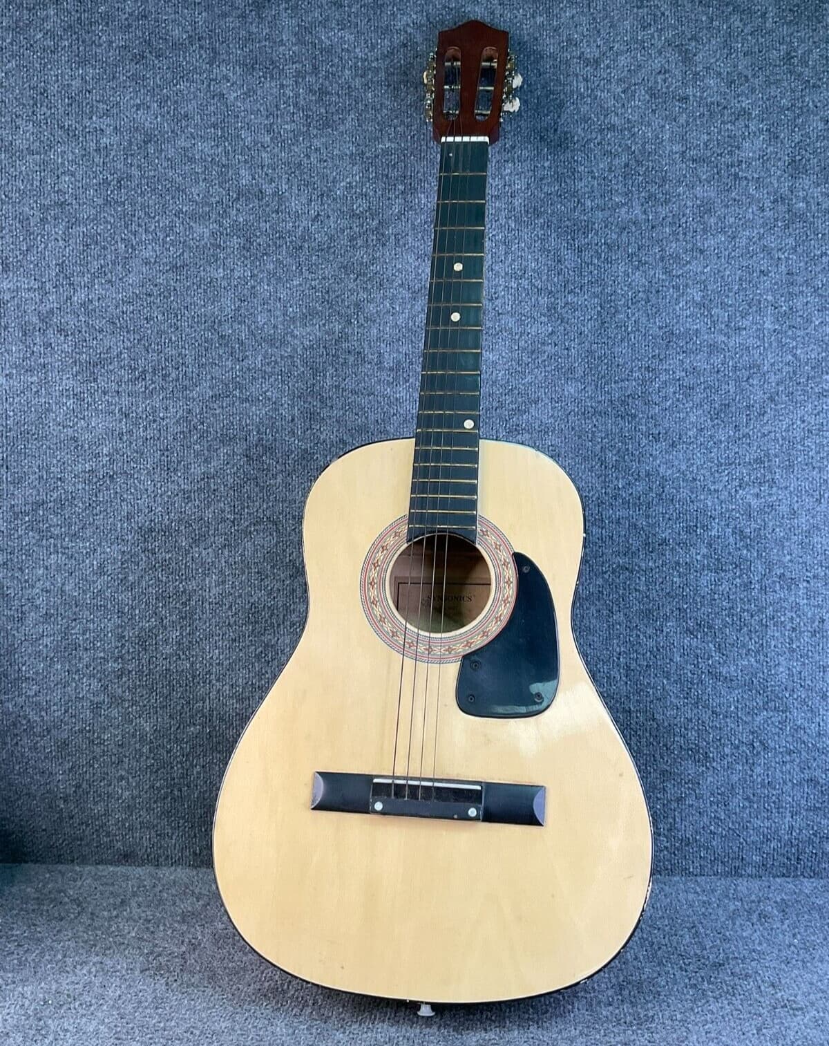 Synsonics FG907 3/4 Acoustic Travel Guitar Wood Finish Compact