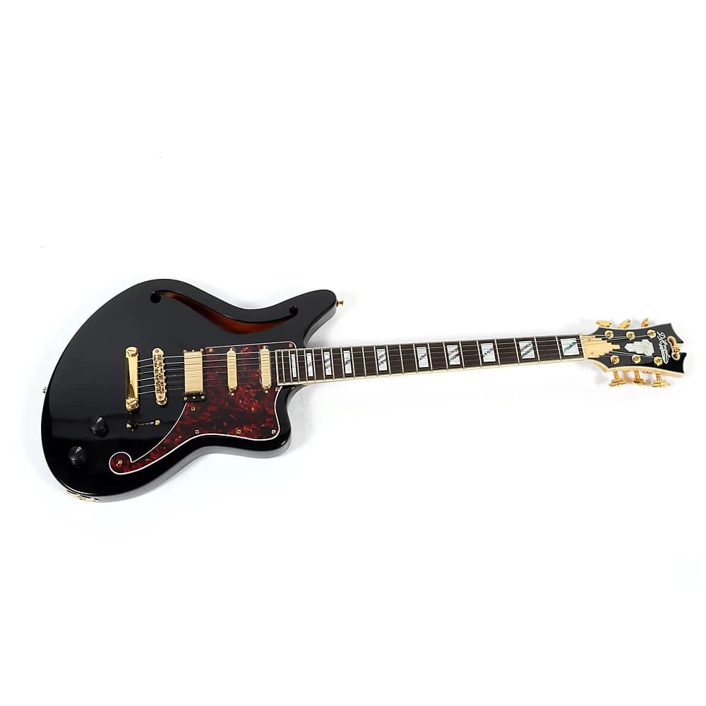 D'Angelico Deluxe Bedford SH Guitar Stopbar Tailpiece Black 197881449865 OB