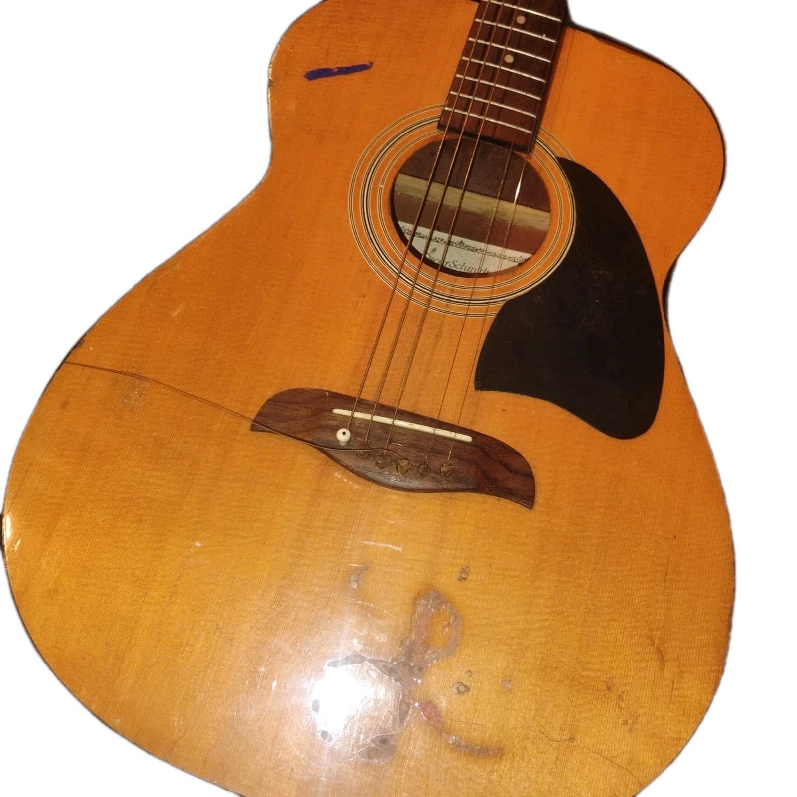 Oscar Schmidt OF2 Acoustic Folk Guitar Serial 94040220SW – Repair / Project Asis