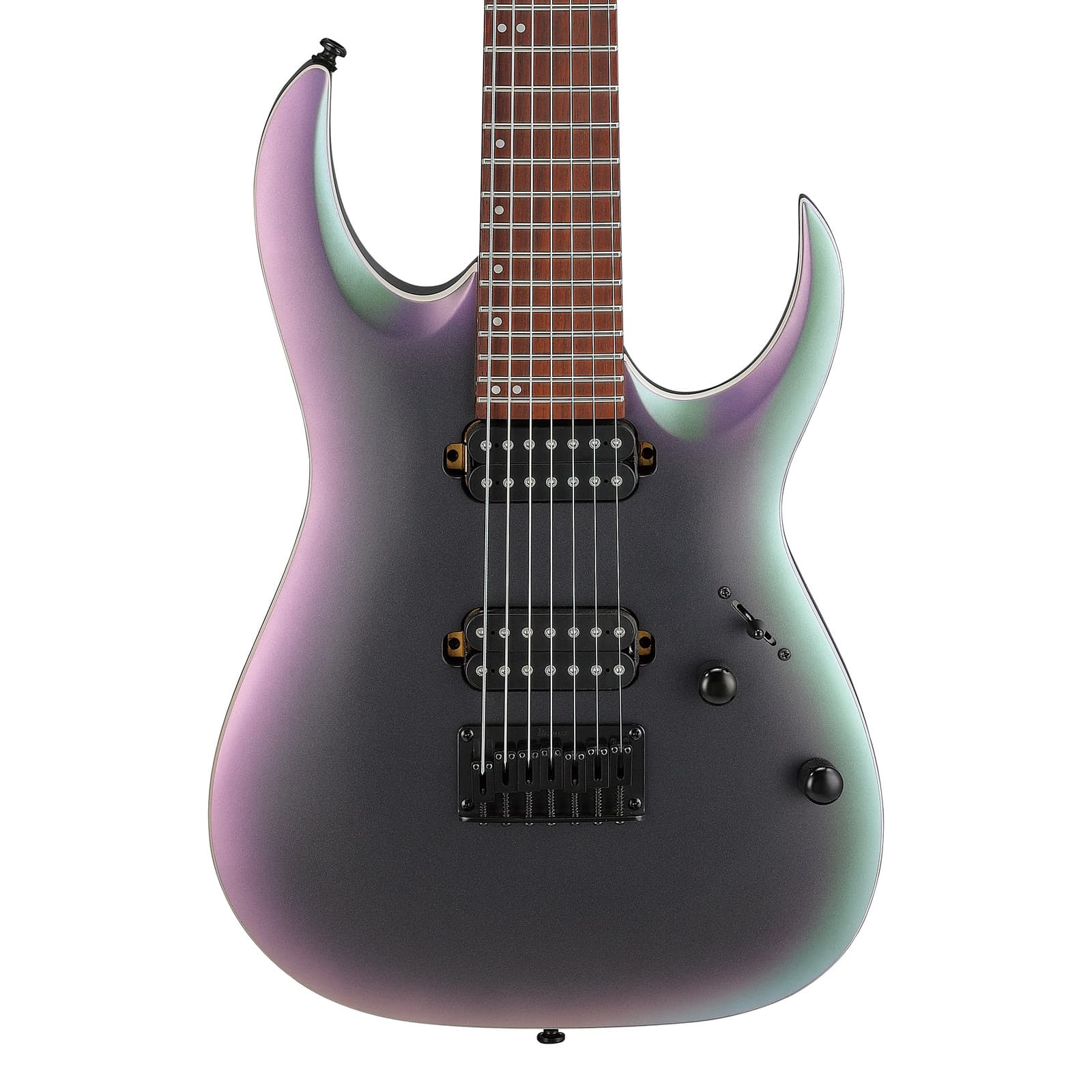 Used Ibanez RGA742EX RGA Standard 7-String Guitar - Black Aurora Burst Matte