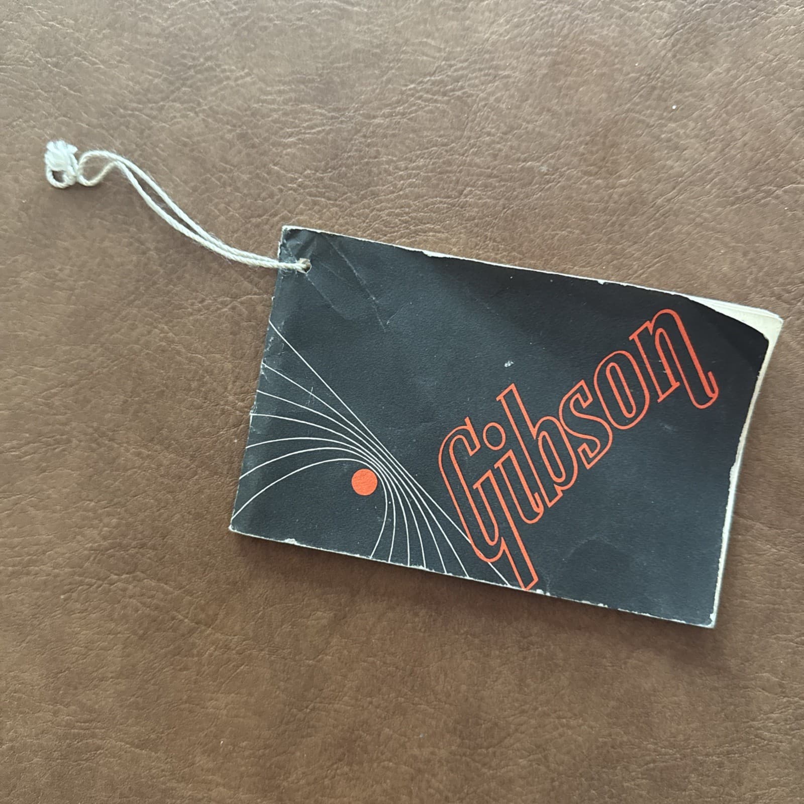 Vintage 1960's Gibson Guitar Hang Tag-Owners Manual Original