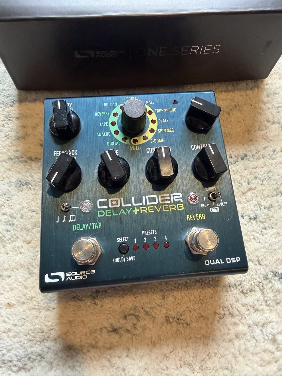 Source Audio Collider Stereo Delay+Reverb Pedal SA263 Guitar Pedal