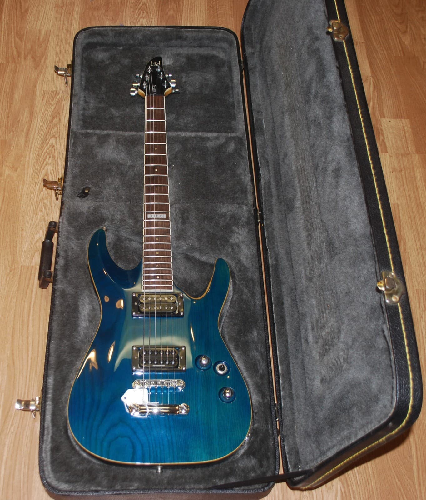 ESP LTD Blue Electric Guitar With Hardshell Case