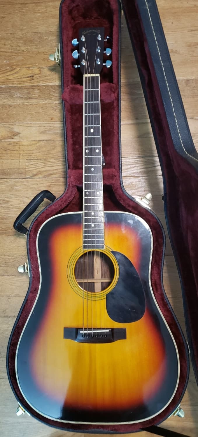 Vintage Takamine F360D Acouctic Guitar Vintage with Hardshell Case
