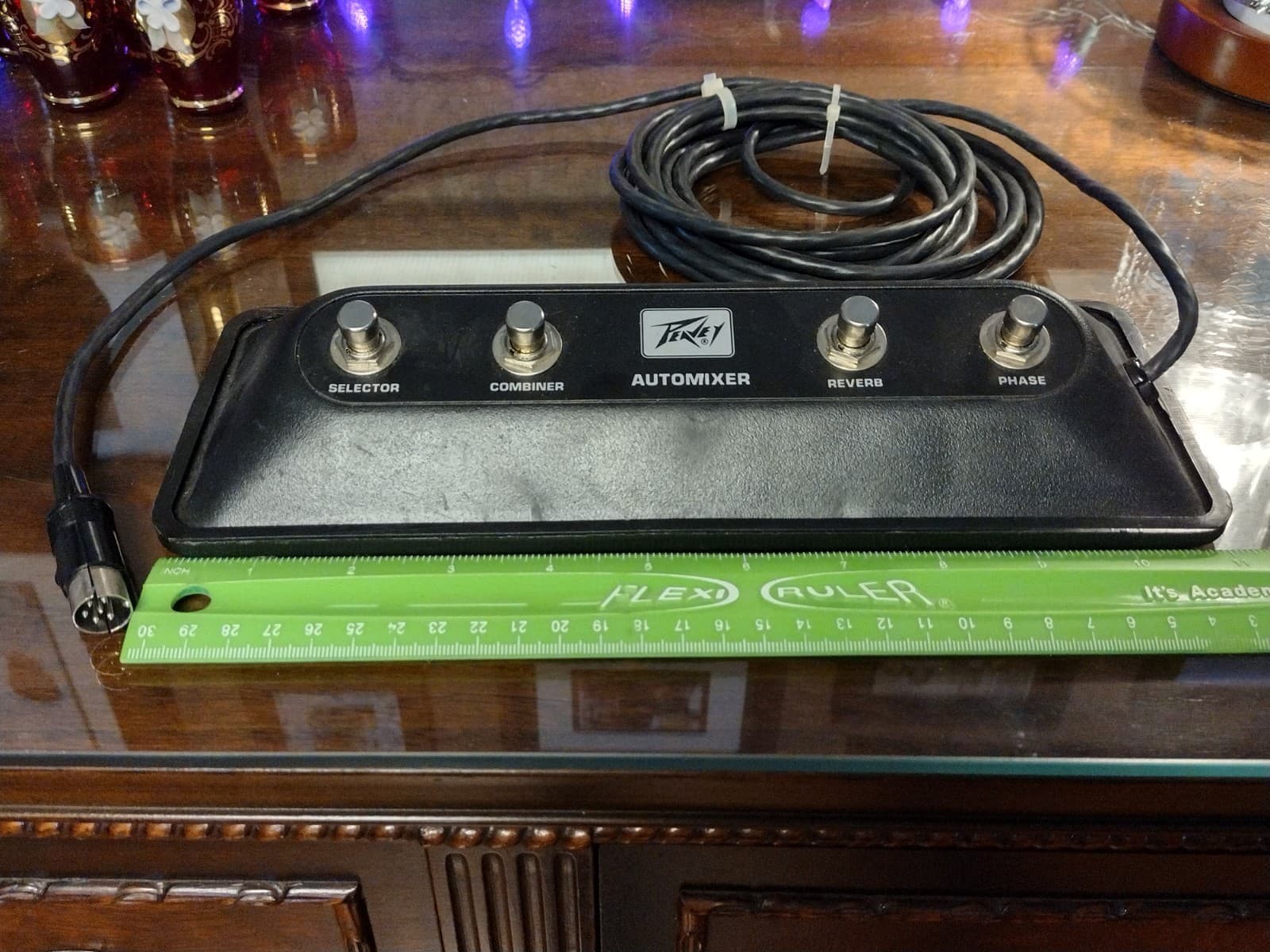 Peavey Automixer Guitar Amp Footswitch - 4-buttons, 6-pin Connector - Untested