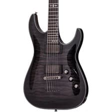Schecter Guitar Research Hellraiser Hybrid C1 Guitar Transparent Black Burst