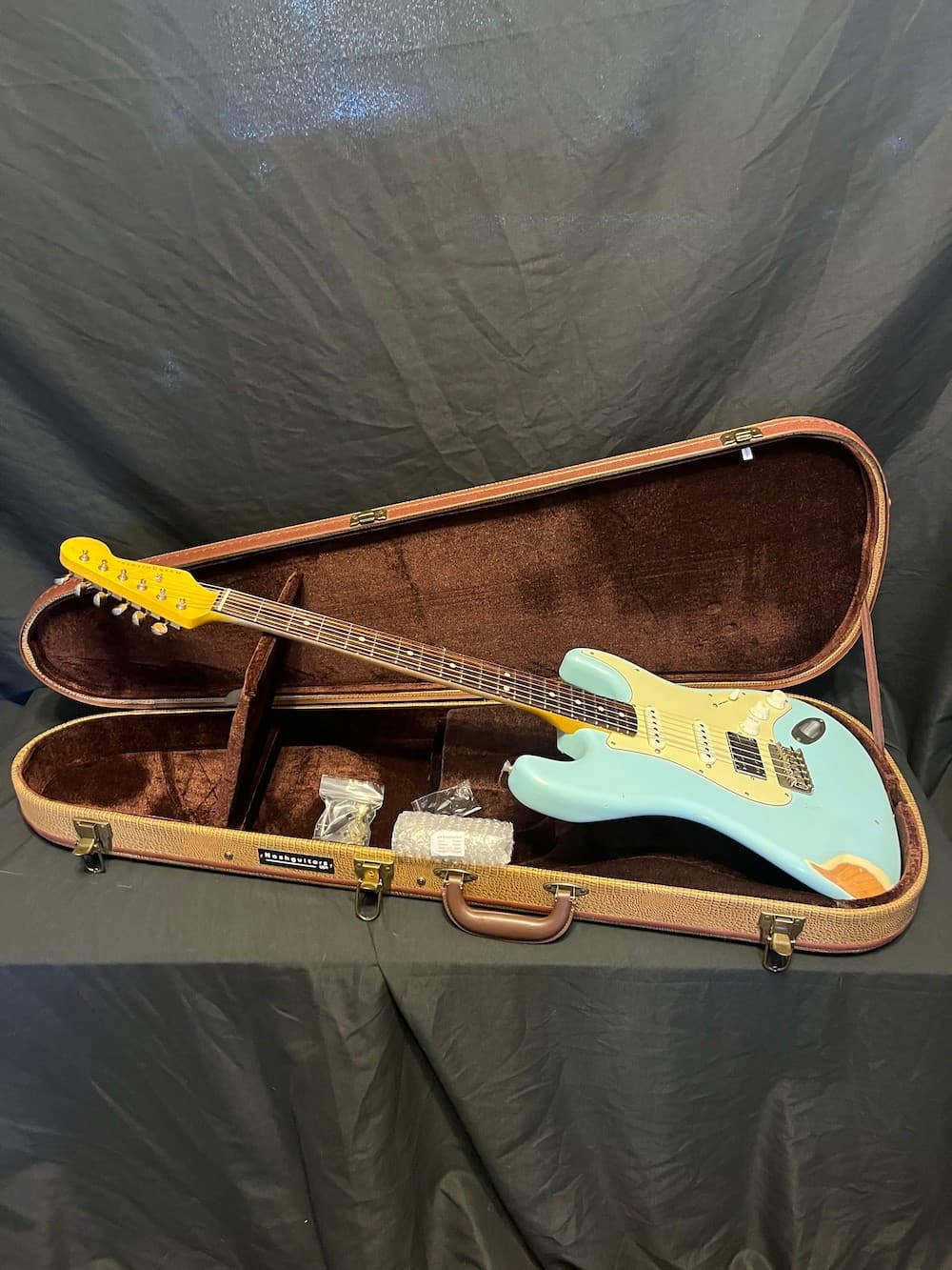 Bill Nash S63 Relic H/S/S Strat Sonic Blue Guitar W/OHSC/Lollars/Extra Pickup
