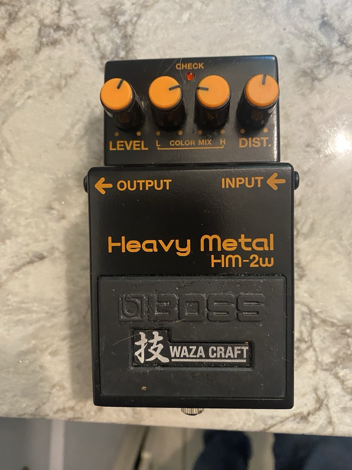 Used Boss HM-2W Waza Craft Heavy Metal Distortion Guitar Effects Pedal