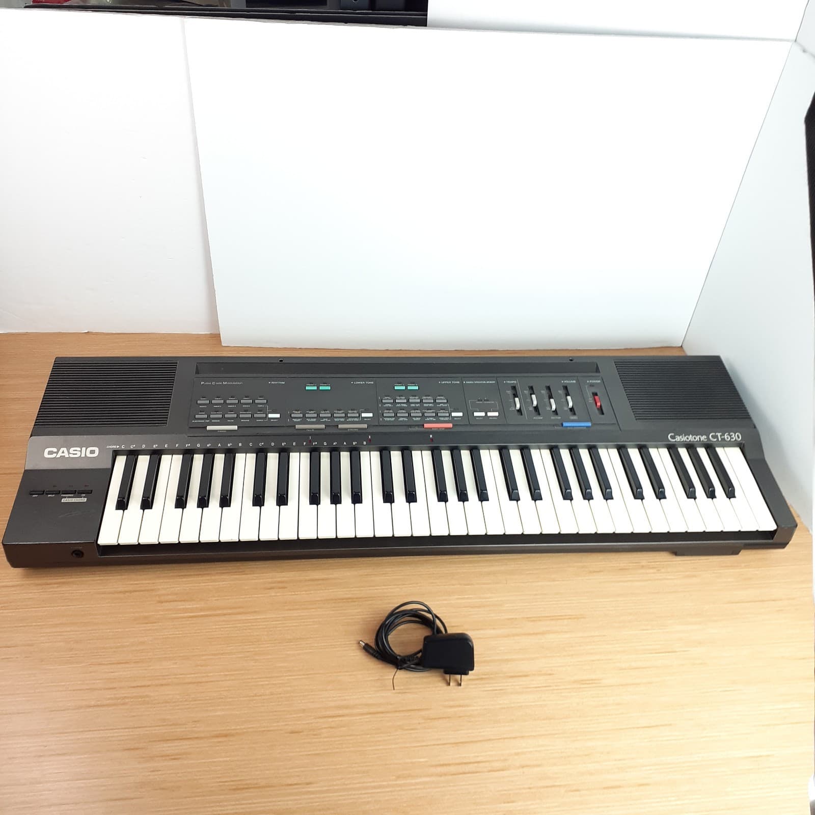 CASIO Casiotone CT-630 Vtg 80s Piano Keyboard 61-Key Digital Synthesizer TESTED