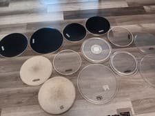 DRUM HEAD 15 Pack  EVANS, REMO, 12", 13", 16"  14" (15-total)