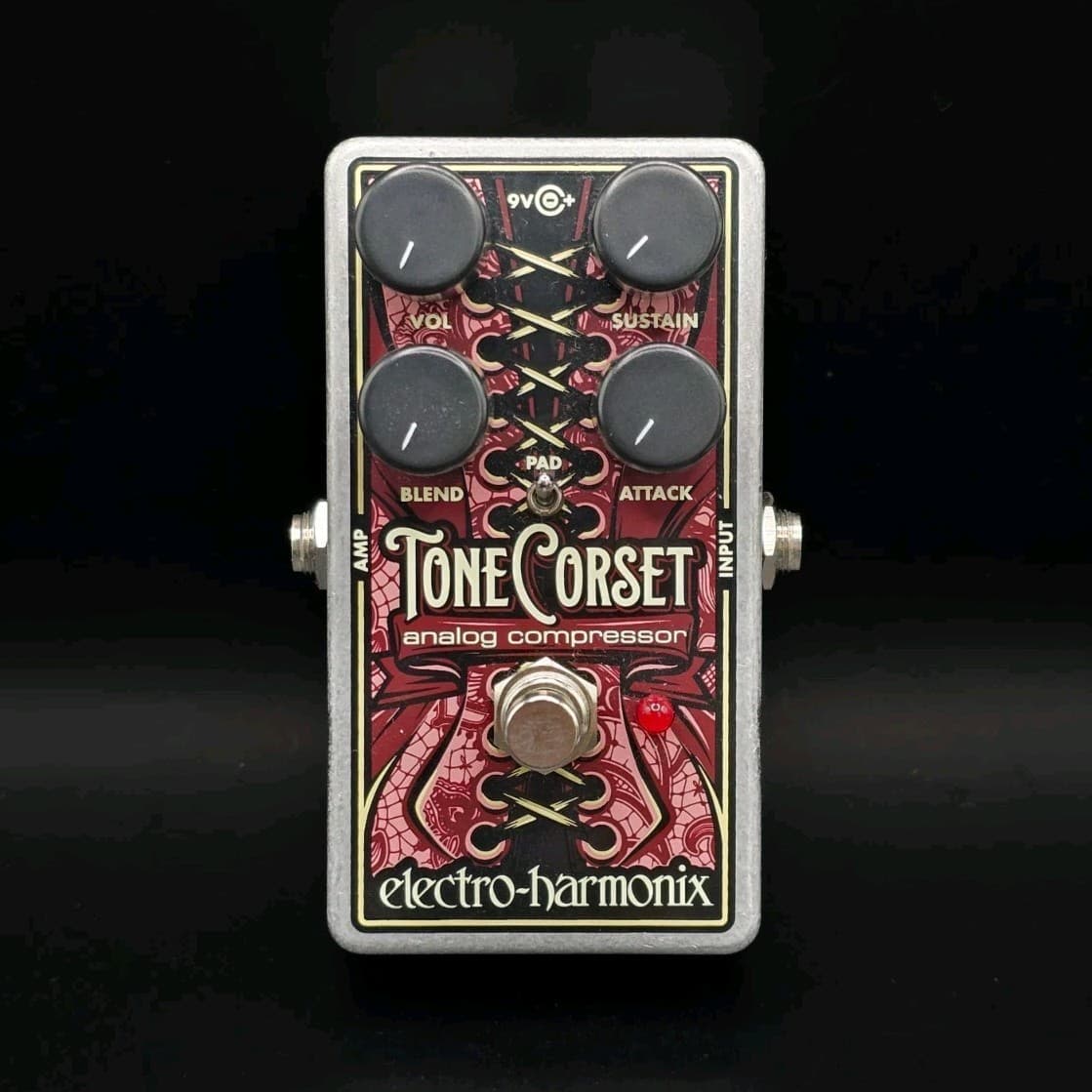 Electro-Harmonix Tone Corset Compressor Analog Effects Pedal for Guitar Bass