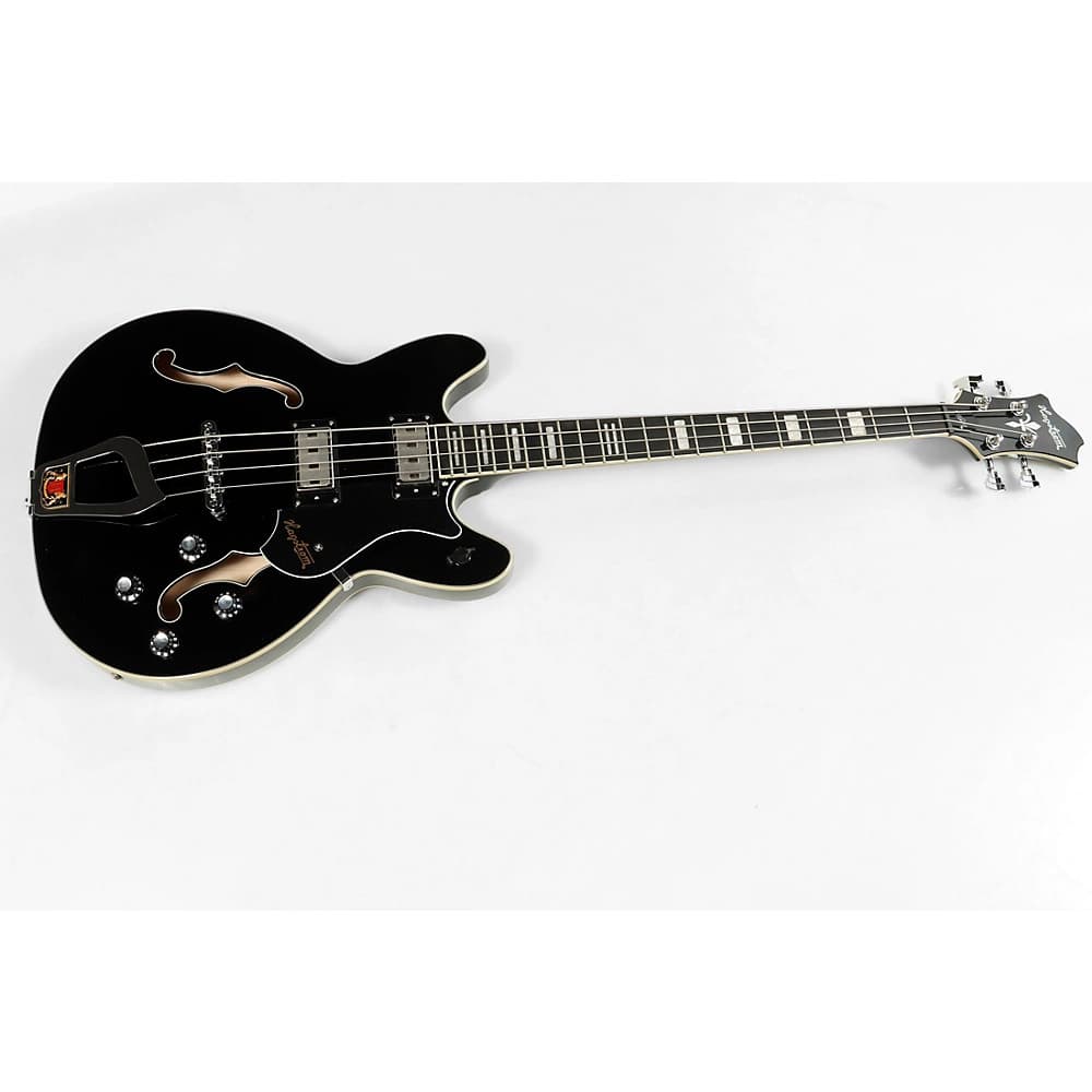 Hagstrom Viking Electric Short-Scale Bass Guitar Black 197881135690 OB