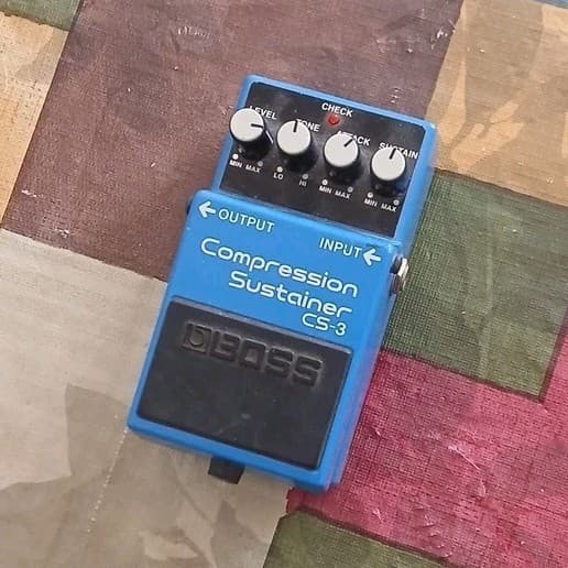 Boss CS-3 Compression Sustainer Analog Effects Pedal for Electric Guitar