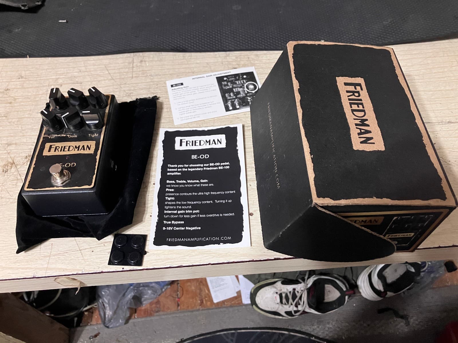 Friedman BE-OD Overdrive Distortion Guitar Effects Pedal