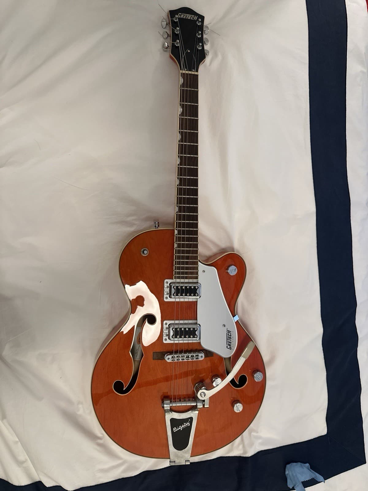 Gretsch G5420T Electromatic Hollow Body Electric Guitar Orange Bigsby 6-String