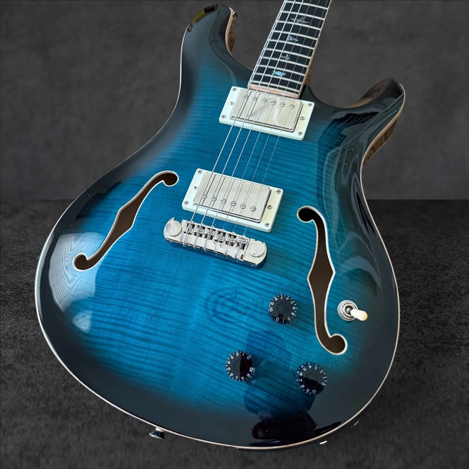 PRS SE Hollowbody II Piezo Electric Guitar - Peacock Blue