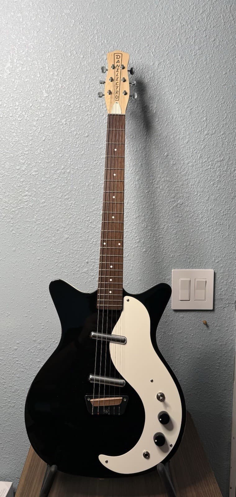 Danelectro Stock '59 Electric Guitar - Black - 2019 Korean Reissue