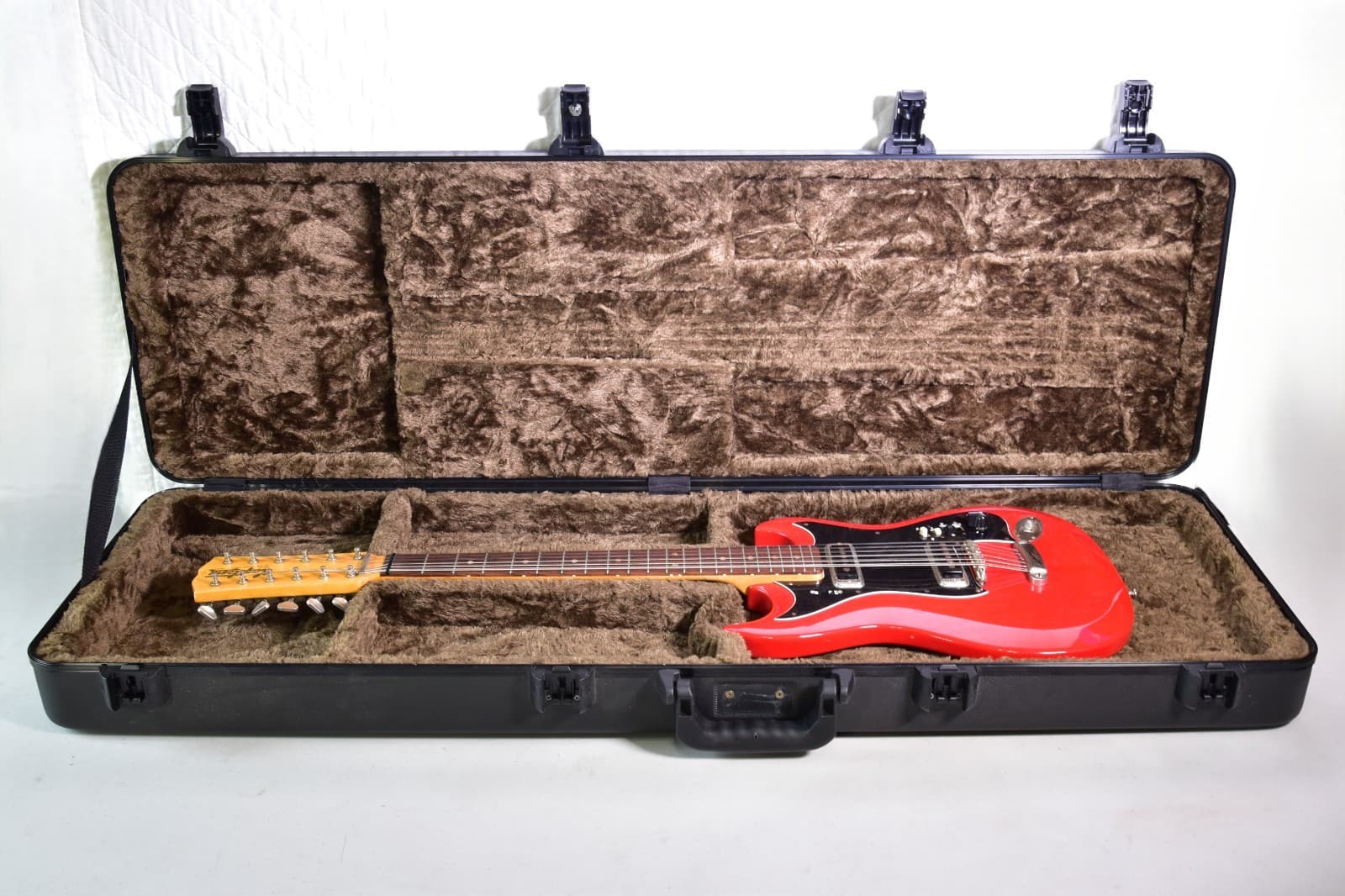 Vintage 1960s Hagstrom H-XII 12-String Electric Guitar Red Sweden W/ Case
