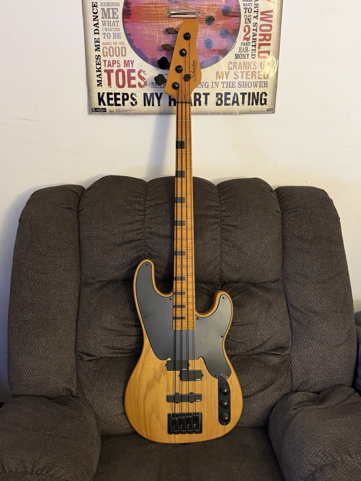 Schecter Model T session 4 String Electric Bass Guitar