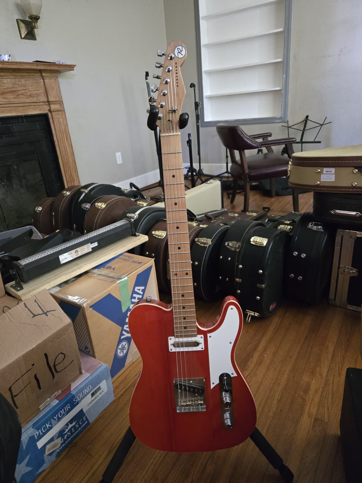 Reverend Double Agent OG 2023 Red Solid Body 6-String Electric Guitar + Case