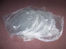 (Qty 6) New 22" Clear Bass Drum Head Lot Unbranded Remo Evans Aquarian Six Heads