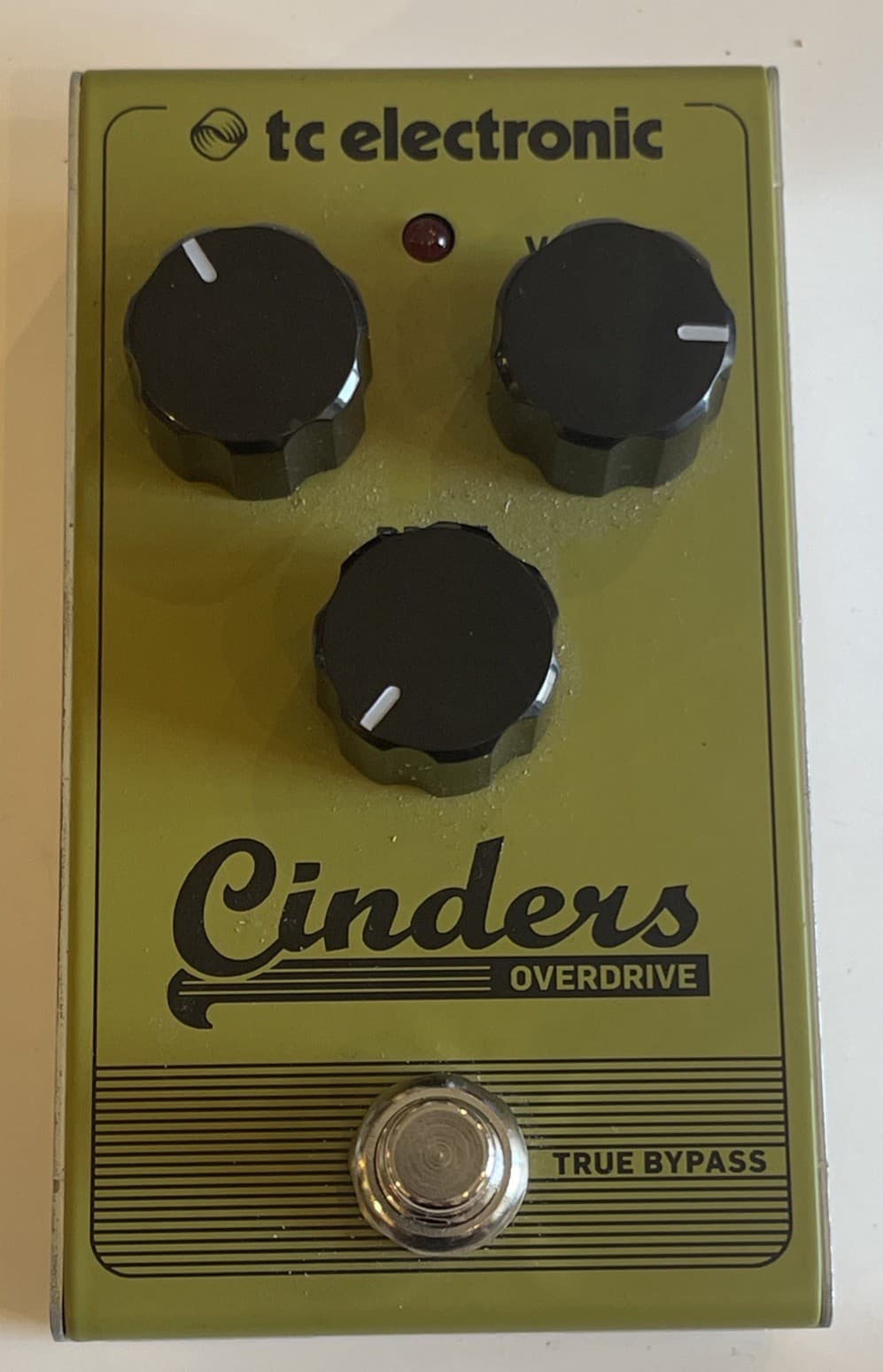TC Electronic Cinders Overdrive Distortion True Bypass Guitar Effect Pedal Exc!