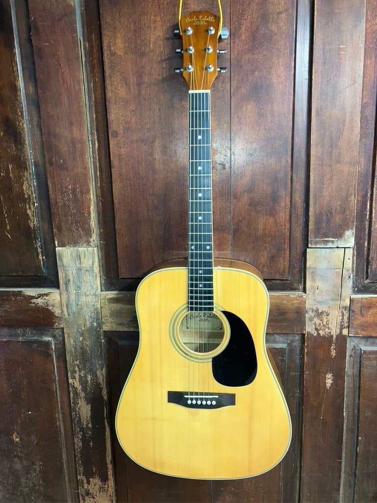 Carlo Robelli New York Solid Top Dreadnought Steel String Acoustic Guitar
