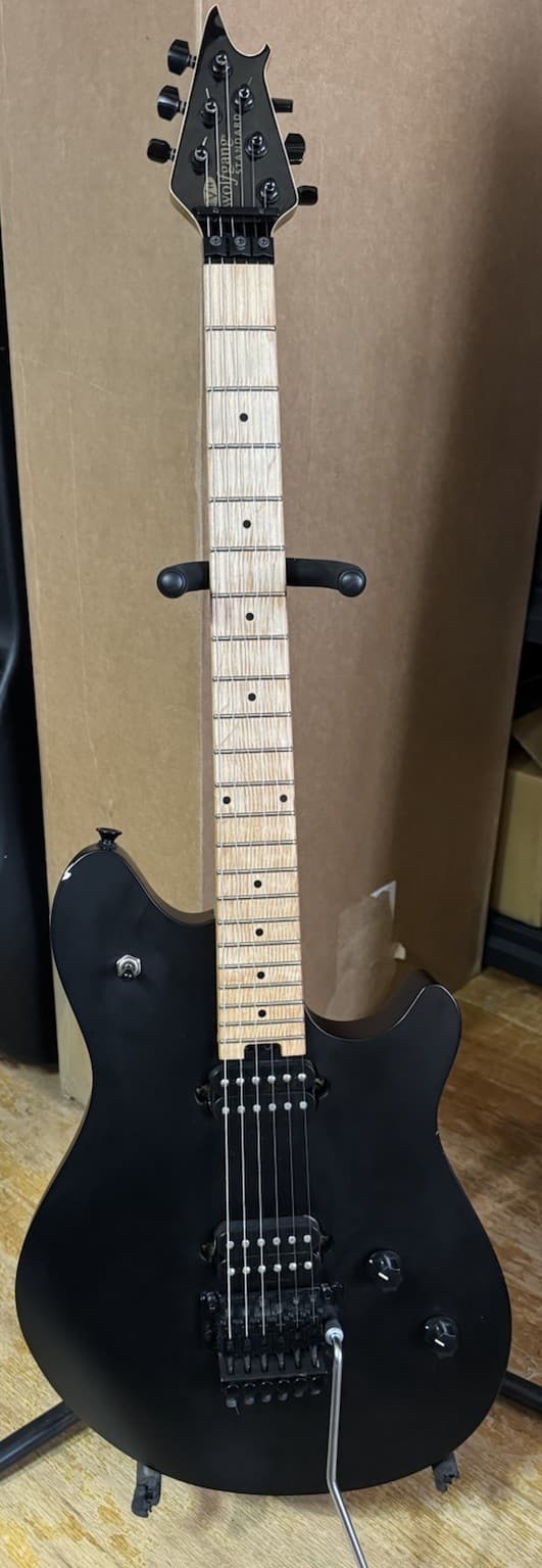 EVH Wolfgang Standard, Roasted Maple Neck, Flat Black Electric Guitar