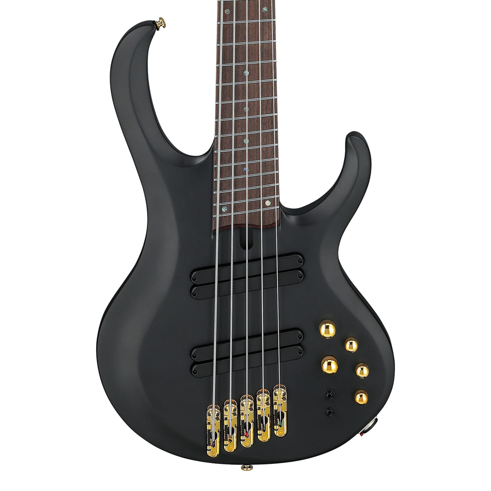 Used Ibanez BTB605LM BTB Bass Workshop 5-String MS Bass Guitar - Black Flat