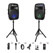 PRORECK Dance 12 inch 1000 W Active PA Speaker Portable Bluetooth Sound System