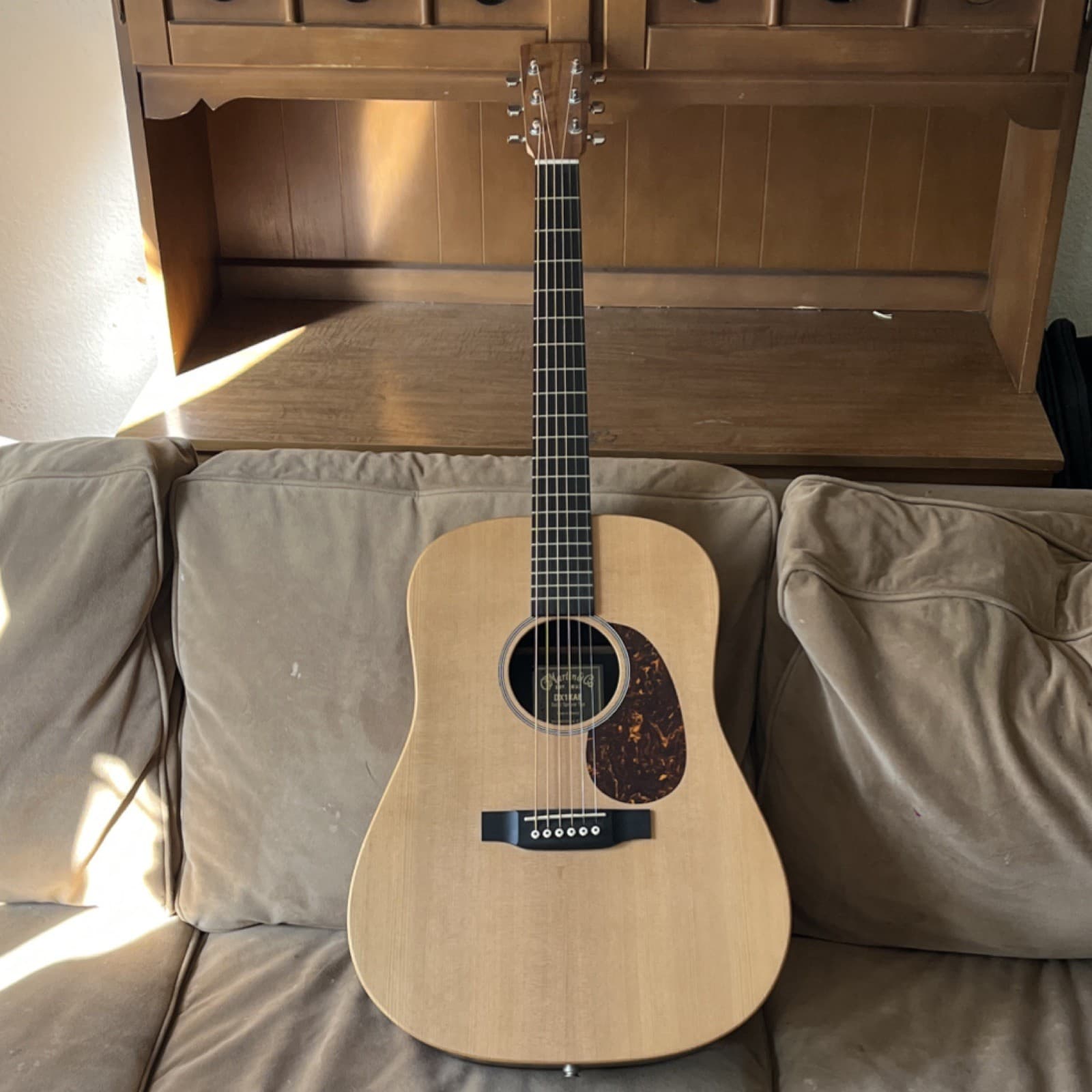 Martin DX1KAE X Series Dreadnought Acoustic Guitar Natural w/ Case