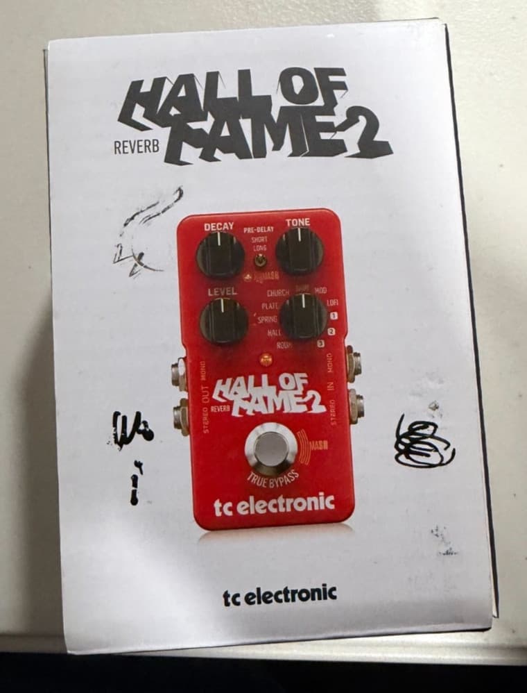 TC Electronic Hall of Fame 2 Reverb Pedal Guitar Effect