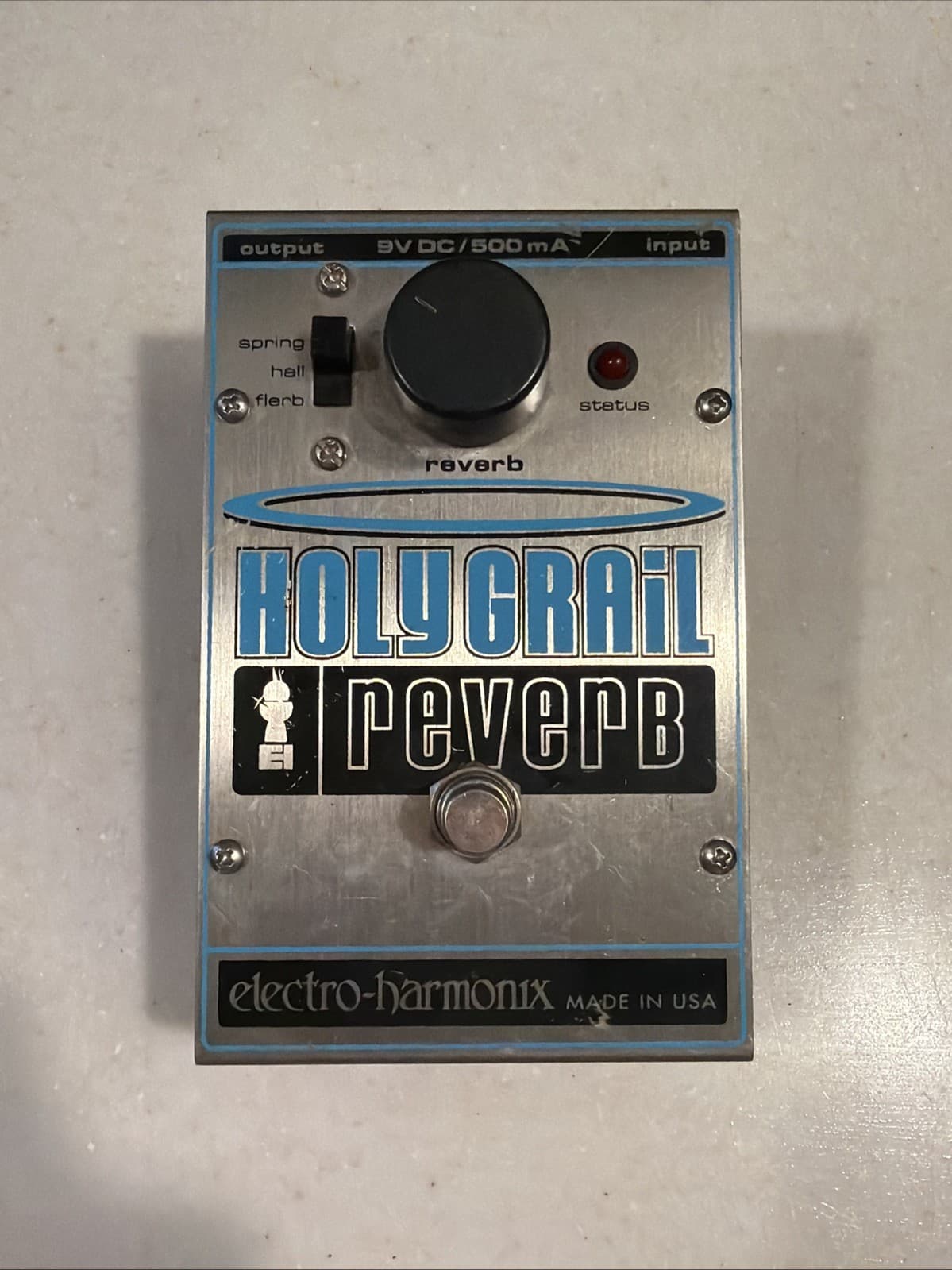 Electro-Harmonix Holy Grail Reverb Guitar Pedal Vintage Works No Ps Included