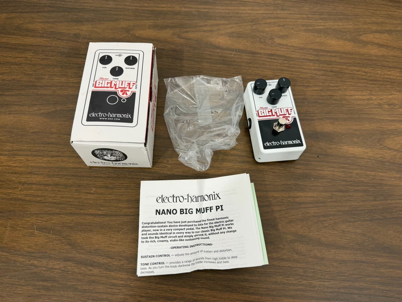 Electro-Harmonix Nano Big Muff Pi Fuzz Guitar Effects Pedal