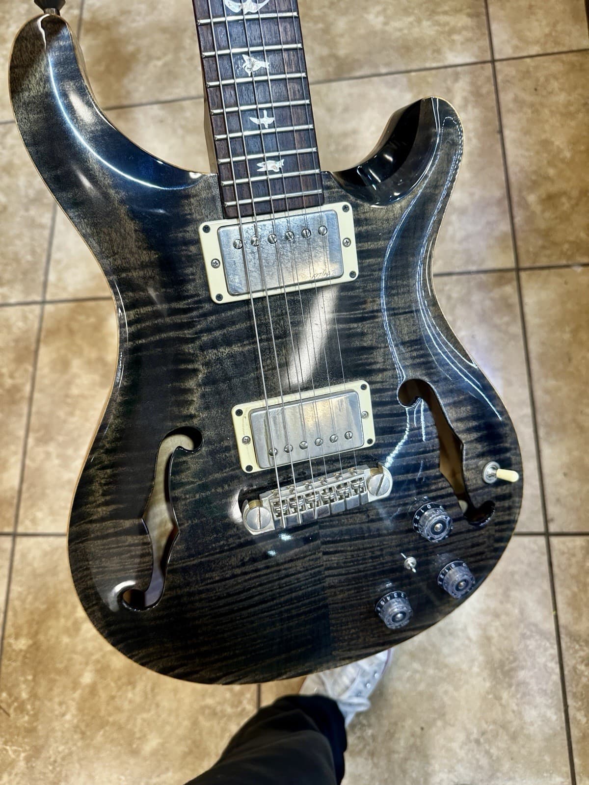 Paul Reed Smith (PRS) Hollowbody II with Piezo - Charcoal Wraparound Smokeburst