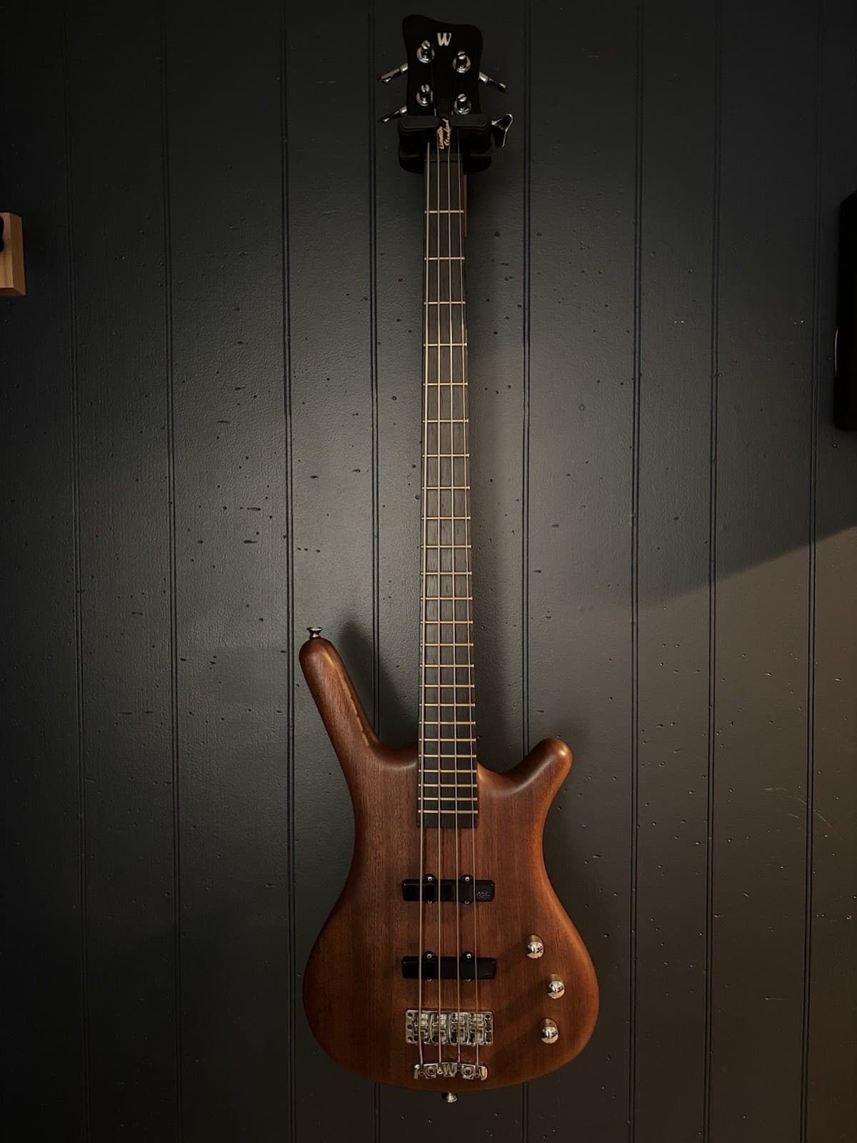 German Made Warwick Corvette Standard Passive 4 String Bass Bubinga Wood Body