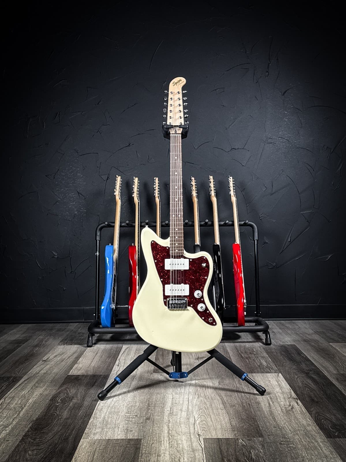 Squier Paranormal Jazzmaster XII 12-String Electric Guitar - Olympic White