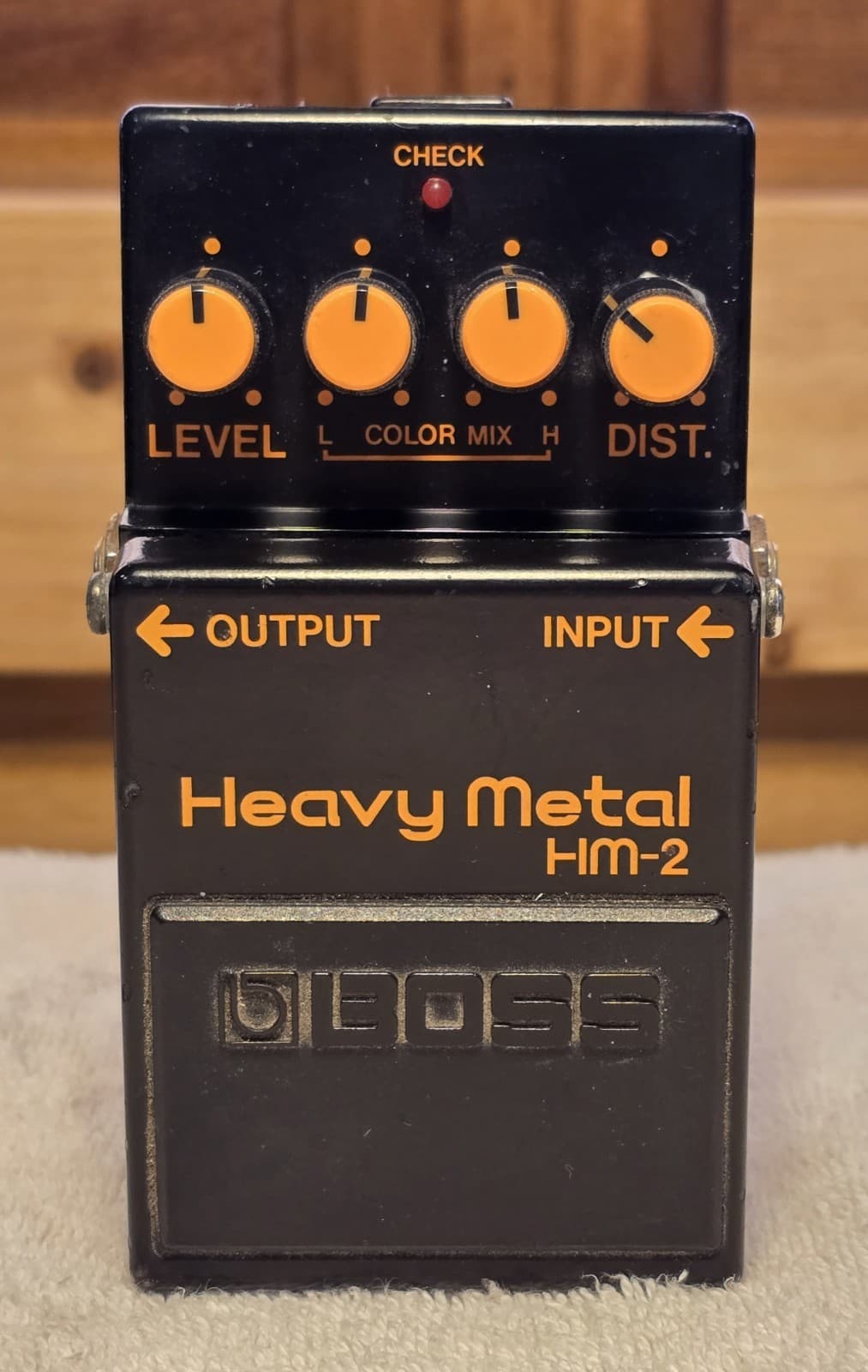 Boss HM-2 Heavy Metal Guitar Distortion Pedal Made in Taiwan 1988 Vintage ~AS IS