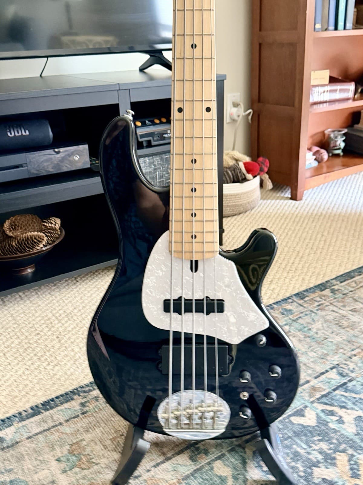Lakland Skyline 55-02 5-String Electric Bass Guitar Black w/Gig Bag