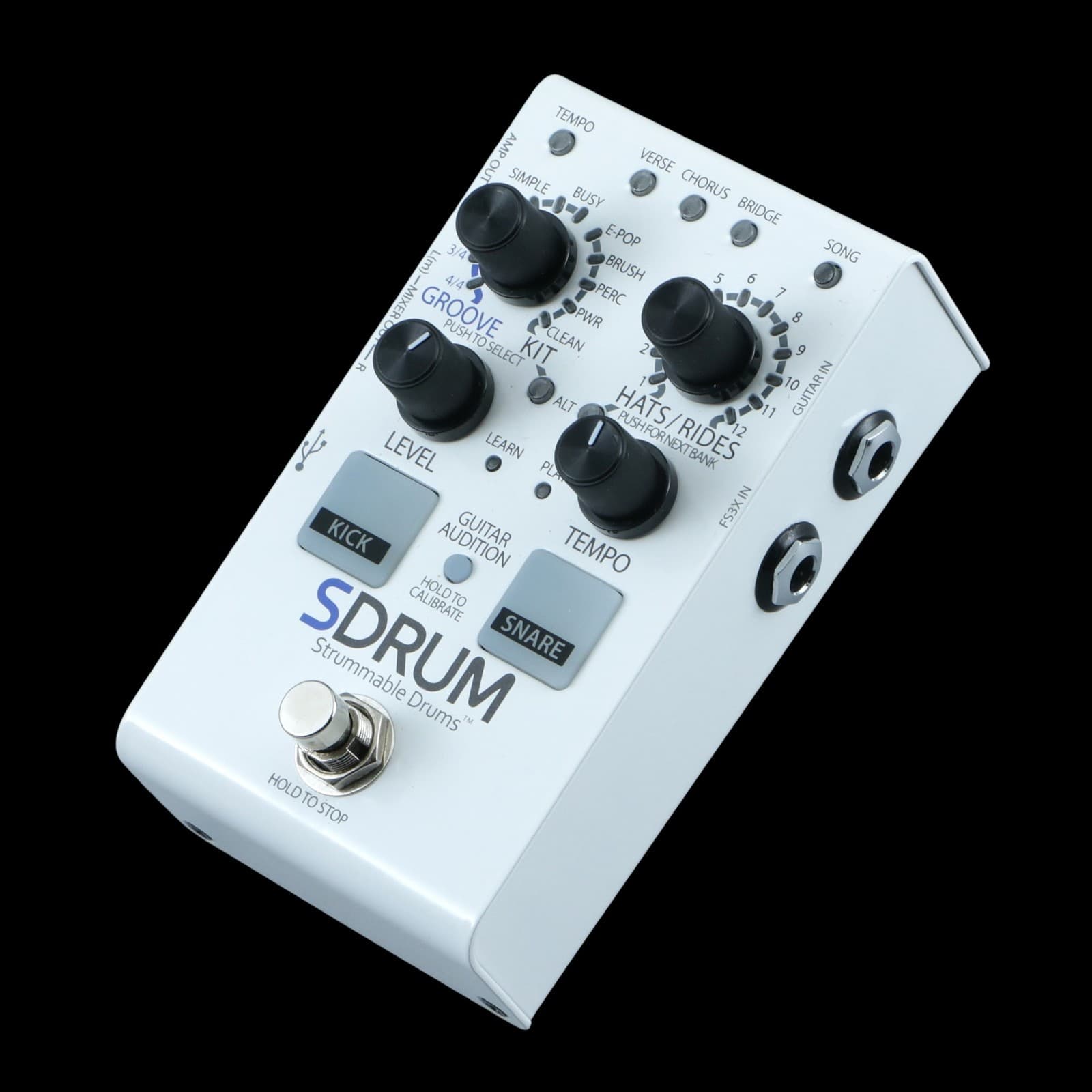 Digitech SDrum Strummable Drums Drum Machine Guitar Effects Pedal P-30153